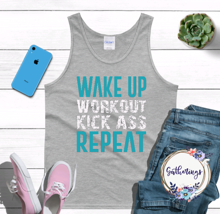 Fitness - Wake Up, Work Out, Kick Ass, Repeat